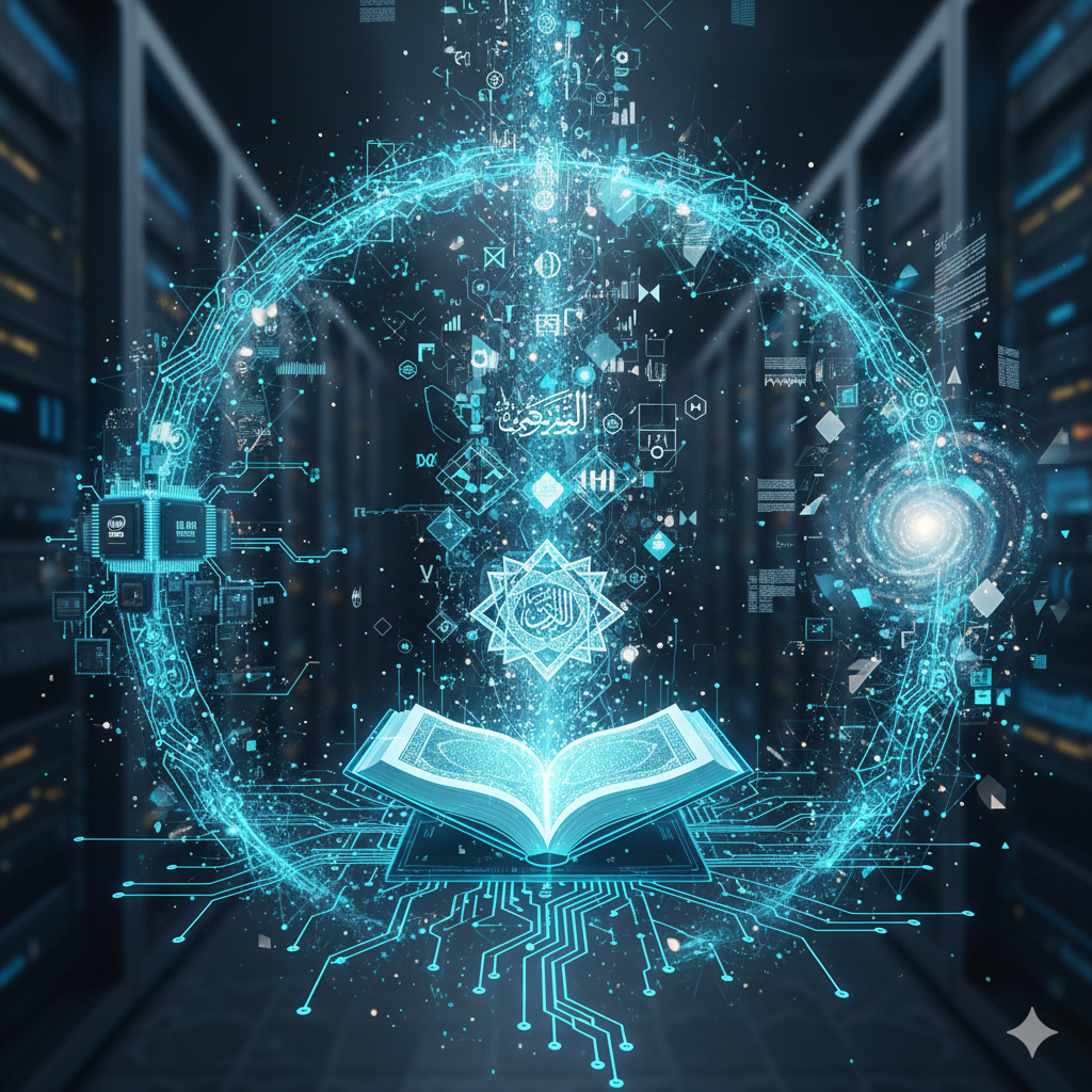Concept artwork representing interactive Qur’anic exploration